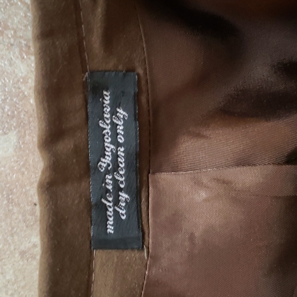 Brown Silk Double Breasted Sportsjacket 42R - Picture 6 of 6